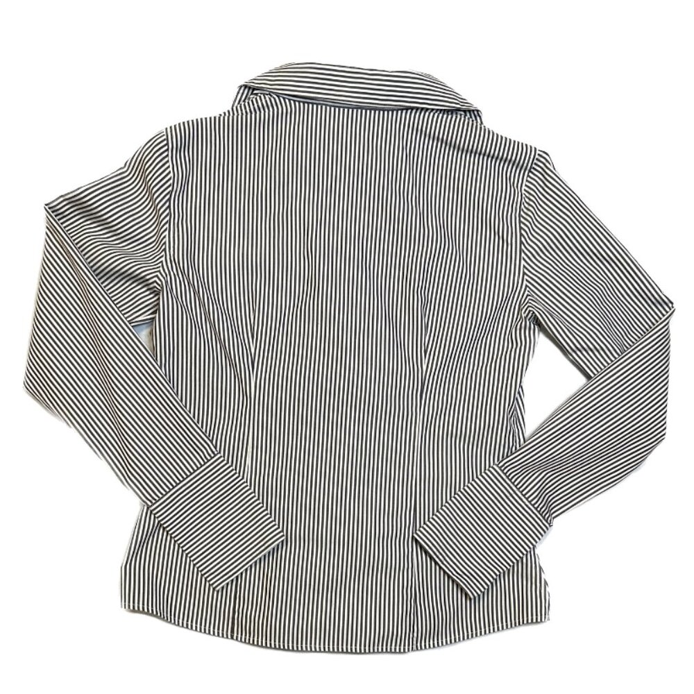 Calvin Klein Women’s Striped Non-Iron Button-Down Dress Shirt Size 4 - Picture 4 of 6